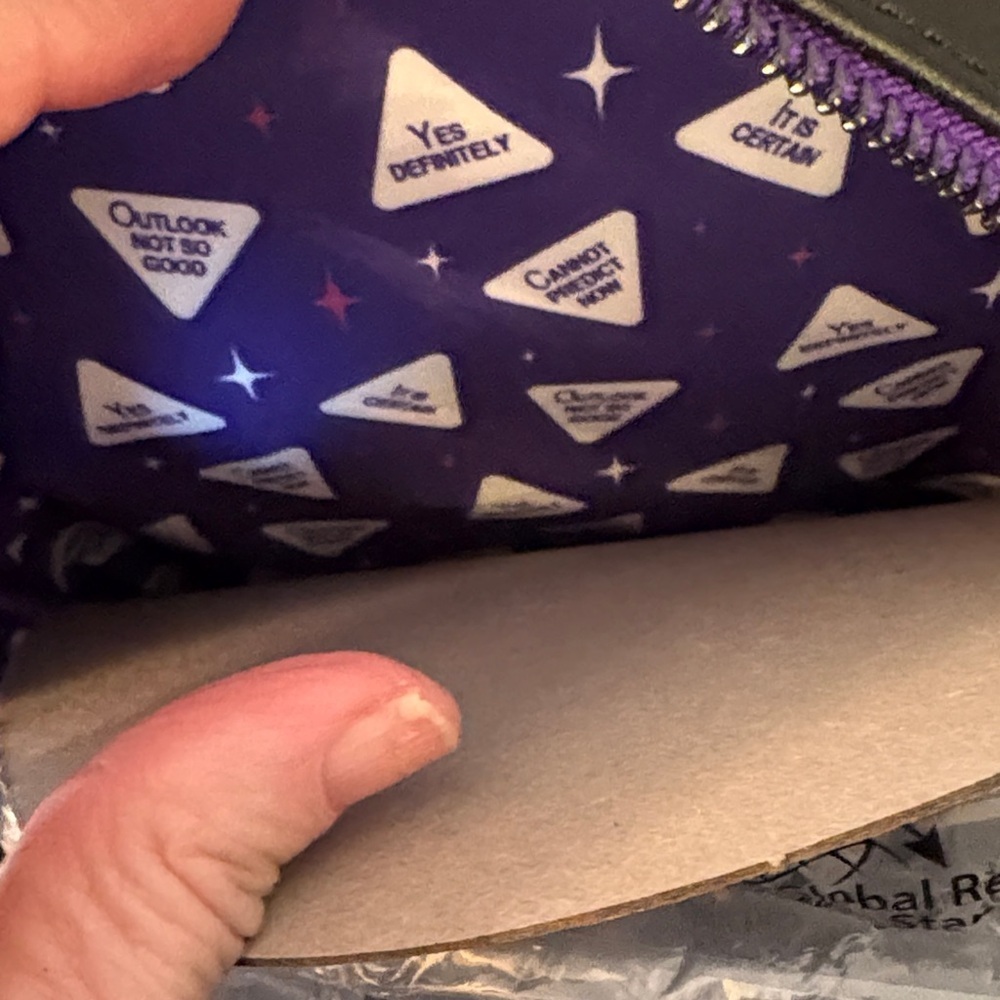 Loungefly Purple and Black Magic 8-Ball Backpack - Picture 12 of 12